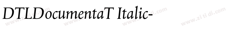DTLDocumentaT Italic字体转换